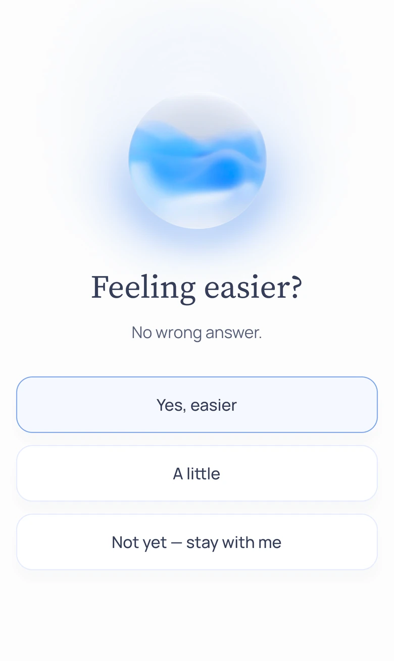 Elys — Help me now: name what you're feeling, get the right practice